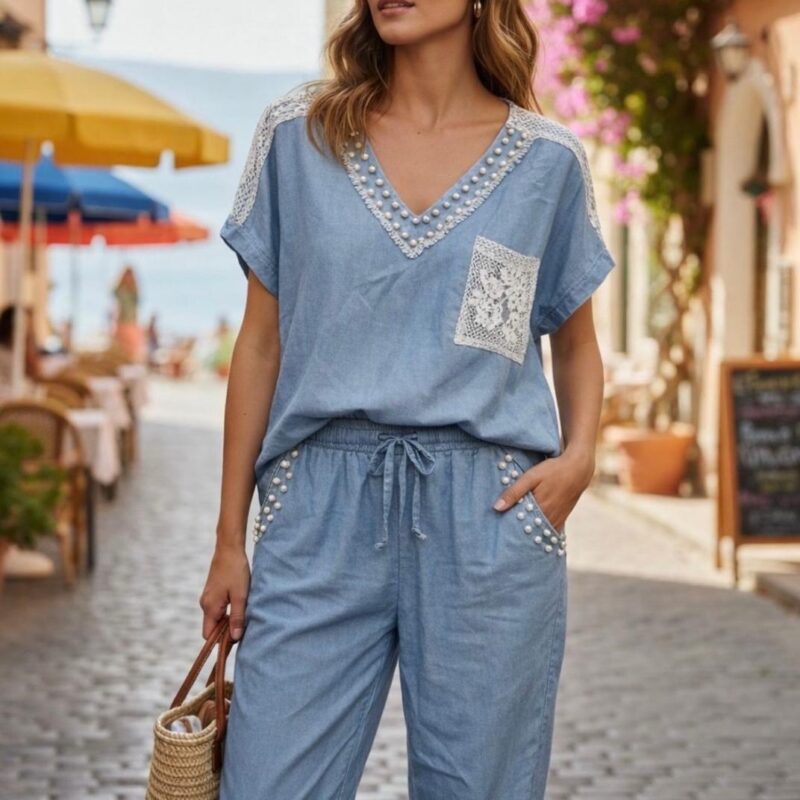 Jessie denim fabric co ord