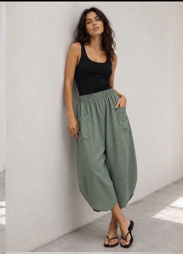 Maya barrel lightweight trousers