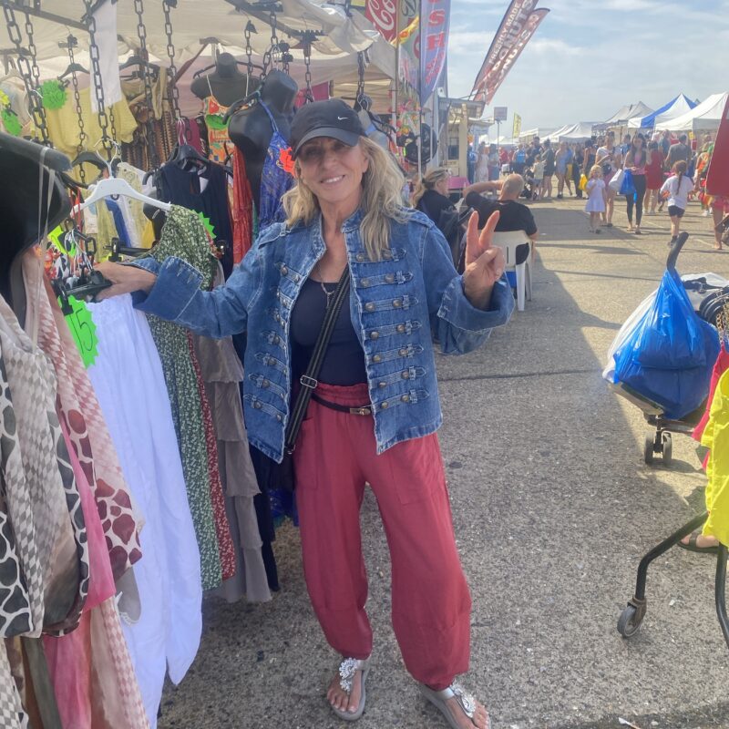 Jessie military style denim jacket